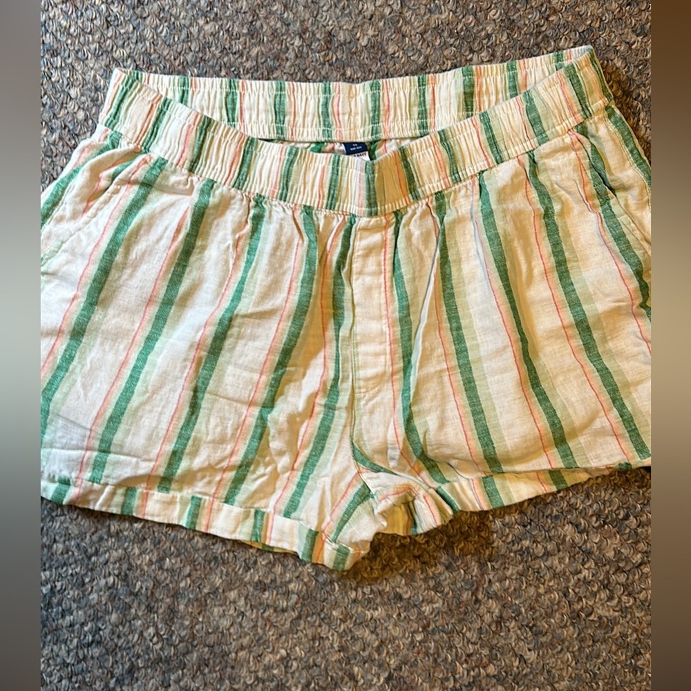 High Waisted Linen Shorts